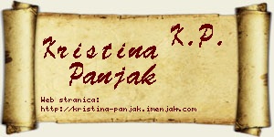 Kristina Panjak vizit kartica